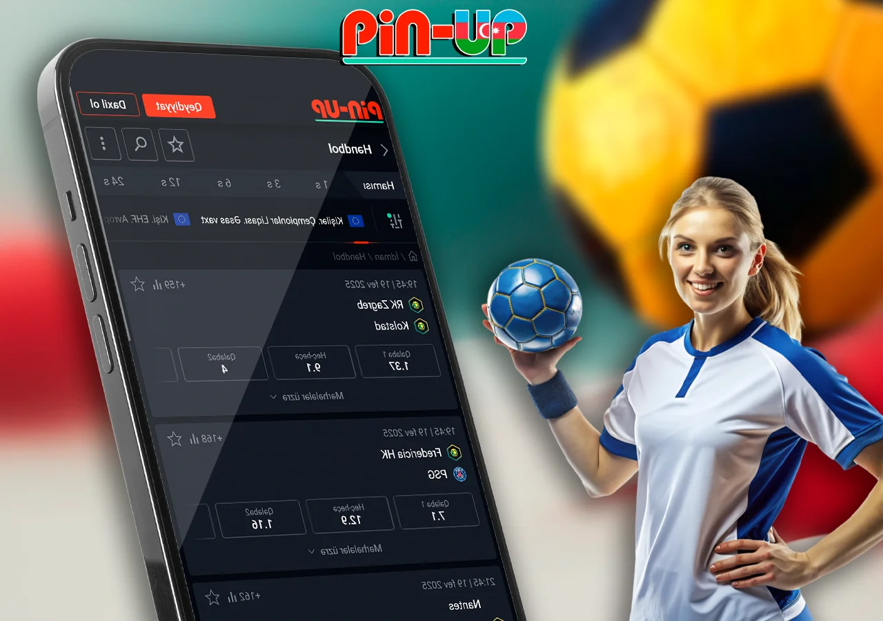 Həndbol yarışları və oyunları üzrə sərfəli Pin-Up mərc imkanları